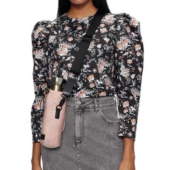 Ted Baker Aimil Cotton Puff Shoulder Top 0 - Picture 3 of 16